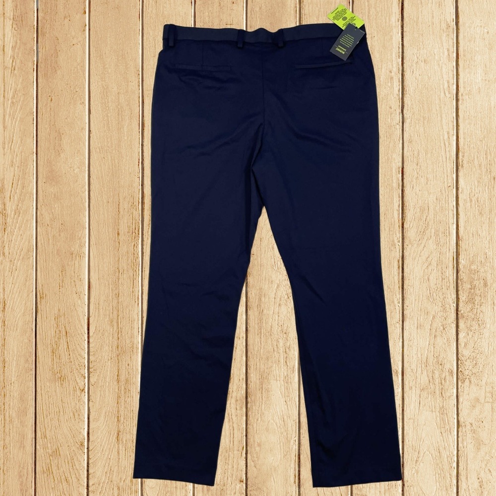 NWT Murano Performance Evan Fit Mens 36x30 Navy Blue Extra Slim Golf Pants - Picture 2 of 6